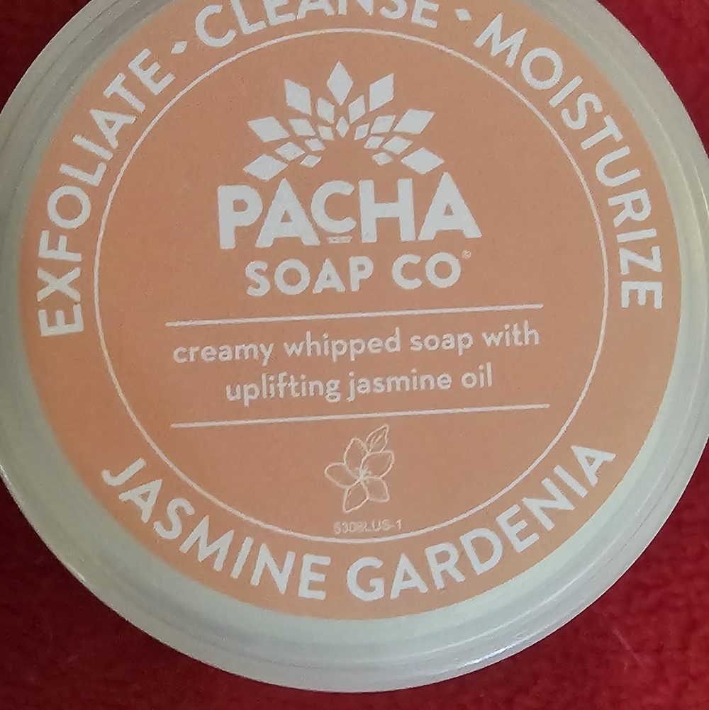 PACHA Soap Whipped Soap and Scrub. Jasmine and Gardina Scented. 8ox - Picture 2 of 9